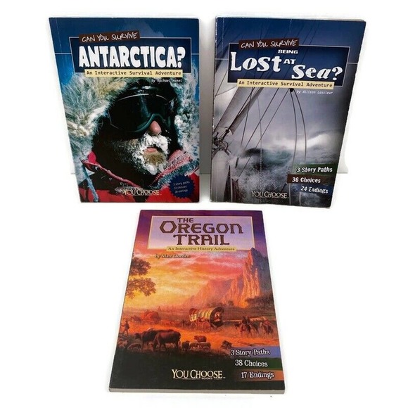 Can You Survive Lot of‎ 3 Books Interactive Survival Adventure Oregon Antarctica - Picture 1 of 7
